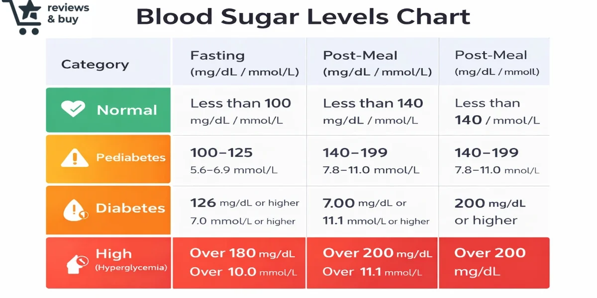 Blood Sugar Levels Chart: