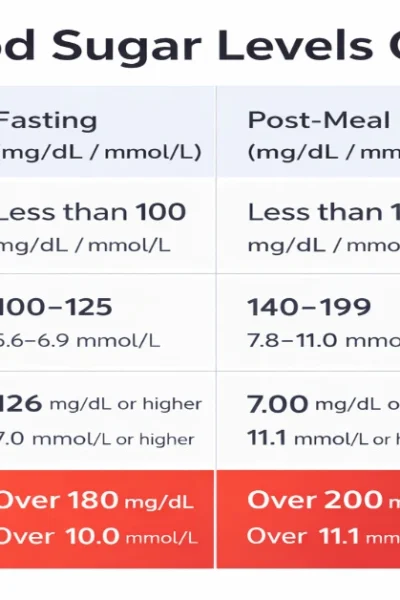 Blood Sugar Levels Chart: